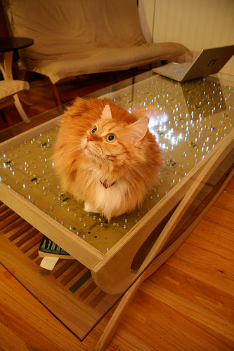 Illustration for article titled The Wave LED Coffee Table Provides Motion-Seeking Light Show